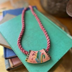 Vintage Enamel Necklace